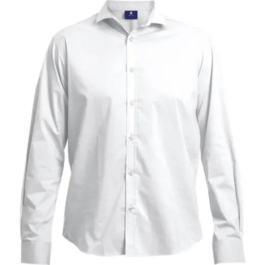 Mens Slim Fit Lounge Long Sleeve White